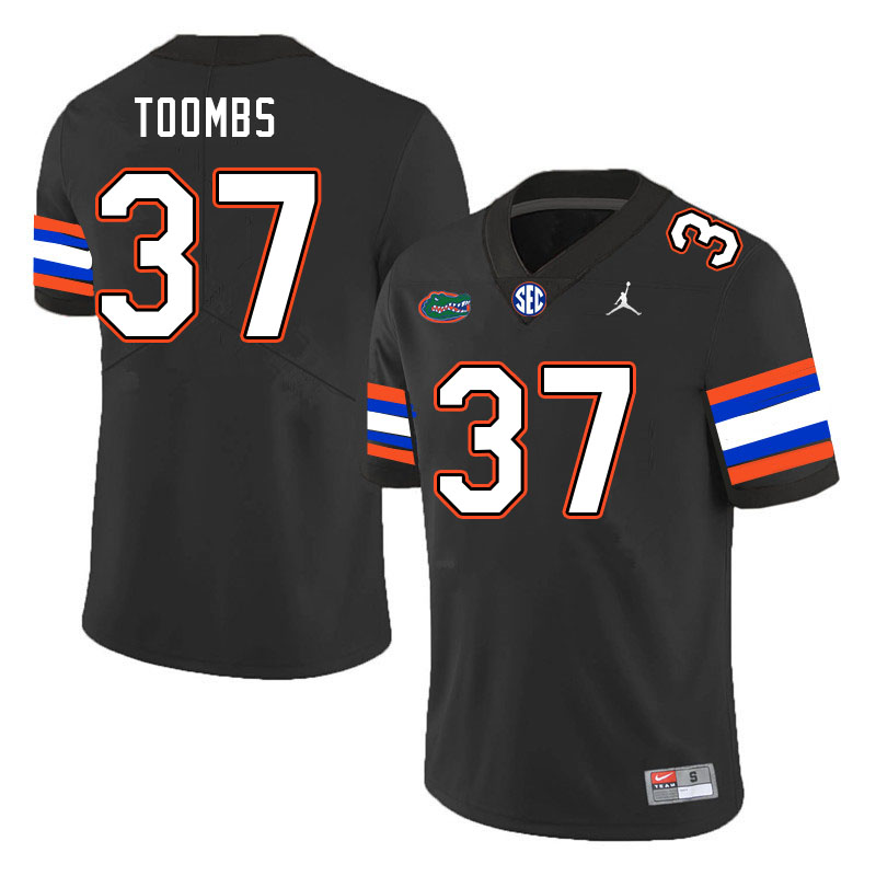 Men #37 Javion Toombs Florida Gators College Football Jerseys Stitched-Black